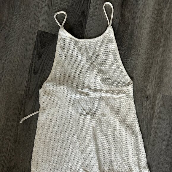 Mango Halter Knit Maxi Dress - Cream - Picture 7 of 11